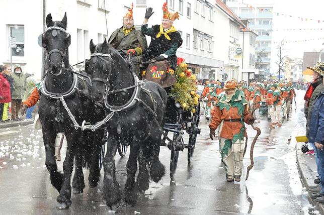 Bild 31: Bilder vom Narrensprung beim Ringtreffen des Alemannischen Narrenrings (Teil 2)