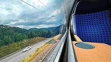 Ein Blick aus der Schwarzwaldbahn kurz nach St. Georgen in Richtung Hausach. Dieser Abschnitt ist mittlerweile gesperrt. Der ...