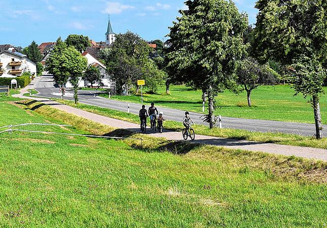 Die Familie Ziller-Rheiner macht hin und wieder eine kleine Radtour, bei der der Papa auf Wunsch mitfährt, obwohl Fahrradfahren nicht ...