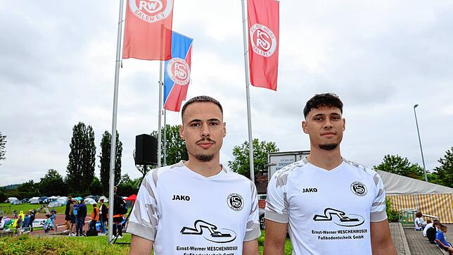 Moritz (links) und Paul Strauß beim Fototermin.