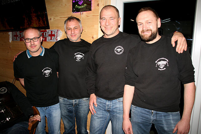 Für zwei Jahre im Vorstand der Motorradfreunde Hotzenwald sind (von links): Marco Zumkeller, Reto Matt (Beisitzer), Dietmar Eschbach ...