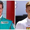 Michael Schumacher (links) im Alter von 22 Jahren, als er 1991 seine Formel-1-Karriere begann. Sein erstes Rennen bestritt er für ...