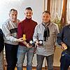 Ehrungen beim Boxring Klettgau (von links): Hubertus Bartholomä, Paul Kaschel (90 Jahre alt), Hartmut Hirz (60 Jahre Mitglied), Patrick ...