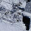 Die am 17. Februar 2022 von Planet Labs PBC herausgegebene Aufnahme soll ein Trainingslager der russischen Armee bei der russischen ...