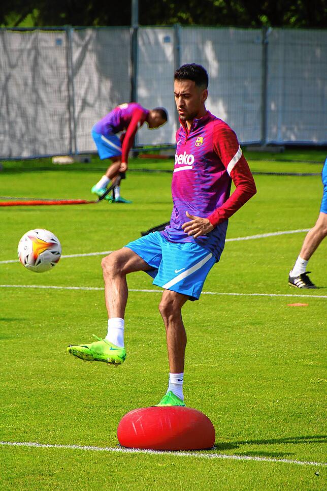 Barcelonas Mittelfeld-Stratege Sergio Busquets.