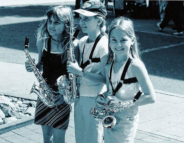 Ein Saxofon-Trio aus den Anfangsjahren der Musikschule.
