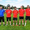 Ohne Abgänge und mit jungen Neuzugängen geht der SV Geisingen in die Saison 2022/23. Von links: Benny Degen (Torwart-Trainer), Luca ...
