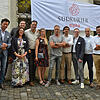Team Alpha mit Sting (v. l.): Kurt Riedlinger, Christoph Kubiak, Olaf Maisch, Christiane Bach, Carsten Reichel, Sonja Irtenkauf, Sting, ...