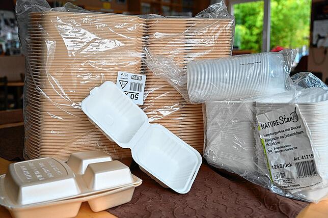 Reichlich Verpackungsmüll: Durch den Verkauf von To-Go-Gerichten entsteht ein deutlich höherer Anteil von Verpackungsmüll.