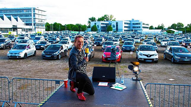 Heinrich Del Core bei einer anderen Autocomedy-Veranstaltung.