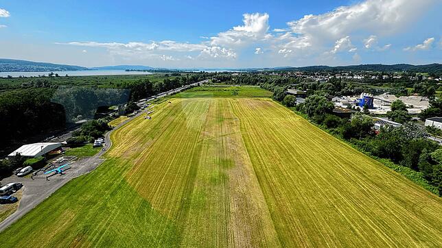 Eine riesige Fläche, direkt vor den Toren der Stadt: Der Konstanzer Flugplatz. Könnte hier wirklich eine Freiflächen-Photovoltaik-Anlage ...