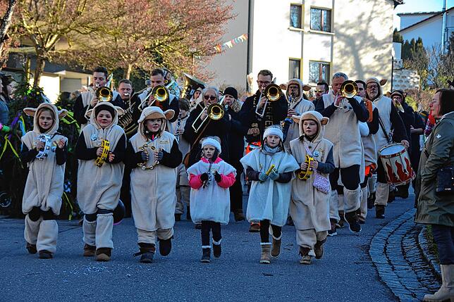 Bild 39: Bilder vom Narrenbaumsetzen mit vorangegangenem Umzug in Daisendorf