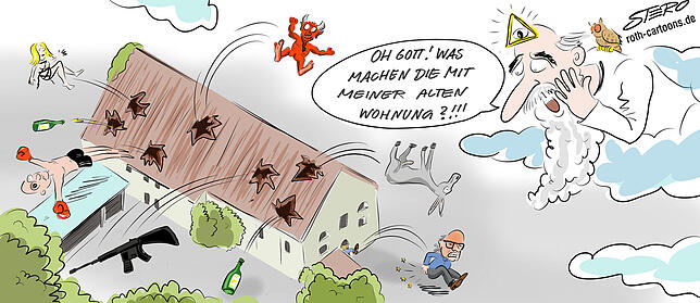 Opfer der maroden Kapuzinerkirche: Weigelt fliegt vor die Türe.