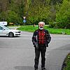 Werner Mosbach vor der Ausfahrt aus der Zollbruck auf die Nenzingerstraße. Der 68-jährige Elektrofachhändler leidet unter den Folgen der ...