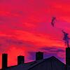 Rauchender Schornstein im Abendhimmel. Die Klimaziele der Bundesregierung machen auch vor den Hausheizungen nicht halt. Auch in den ...