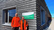 Rainer Epple ist Leiter des Forstlichen Hauptstützpunktes in Bonndorf, Katja Gayde seine Stellvertreterin. Fotos: Dominik Bloedner