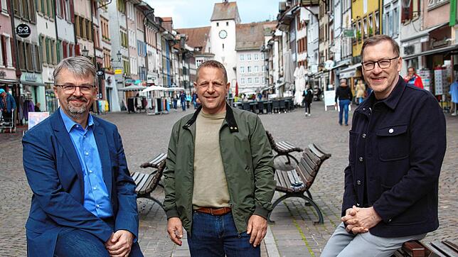 Zuversichtlich und motiviert: Das Spitzentrio der Freien Wähler für den Kreistag im Wahlkreis 1, Martin Gruner, Harald Würtenberger und ...