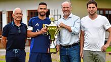 Serie hält: Zum dritten Mal stand der SV Blau-Weiß Murg gegen den SV Buch im Finale um den Hotzenwald-Cup der Gemeinde Albbruck und ...