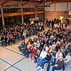 In der voll besetzten Rotmooshalle fand die Infoveranstaltung zum Flächenpooling für Windkraftanlagen in Herrischried statt.