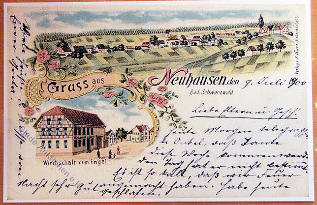 Diese alte Postkarte hat Hummel ein Gast überlassen.