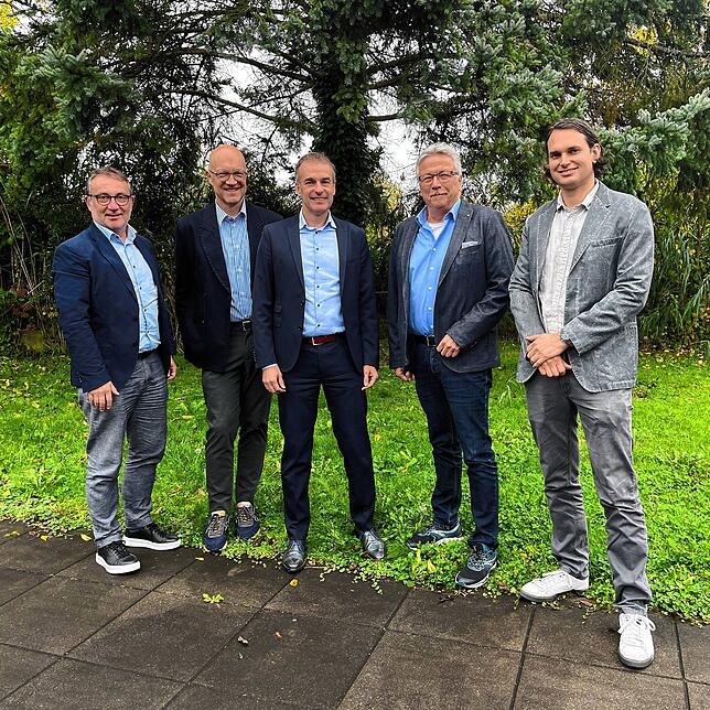Reka-Vizedirektor Damian Pfister, Rolf Müller von Thurgau Tourismus, Reka-Direktor Roland Ludwig, Stadtrat Ernst Zülle und Fabian Munz ...