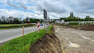 Die Vorbereitungen für die Baustelle laufen. Die Kreisstraße zwischen Markdorf und Unterraderach ist ab dem 12. Mai gesperrt.