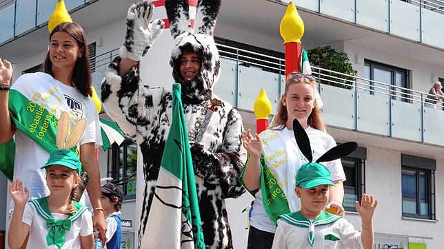 Der Seehas beim Festumzug 2023. Schon bald kehrt er nun nach Friedrichshafen zurück.