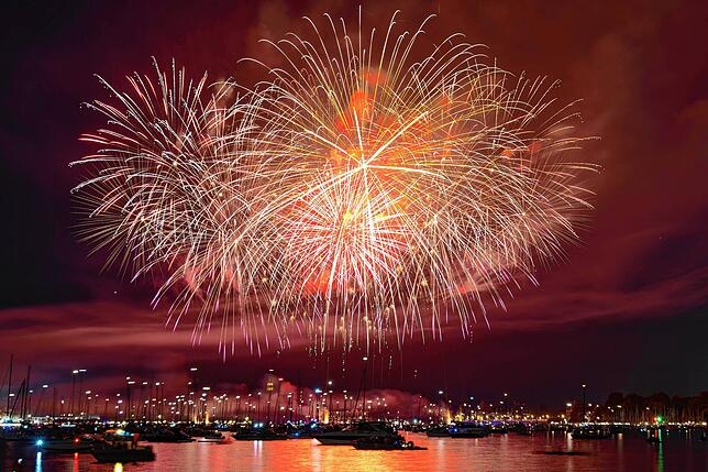 Bild 10: Wow! So atemberaubend schön ist das Feuerwerk 2025 beim Konstanzer Seenachtfest