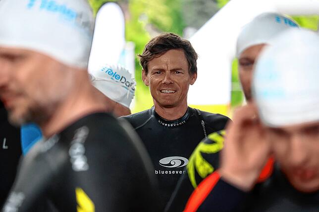 War auch bei der Premiere des Swim & Run am Samstag mit am Start: Berglauf-Weltmeister Benedikt Hoffmann. Er absolvierte auch die ...