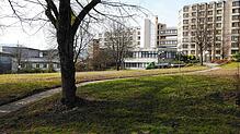 Voraussichtlich in diesem Bereich soll der geplante Anbau der Rehaklinik entstehen. Das Ganze wird in Modulbauweise realisiert. Bild: ...