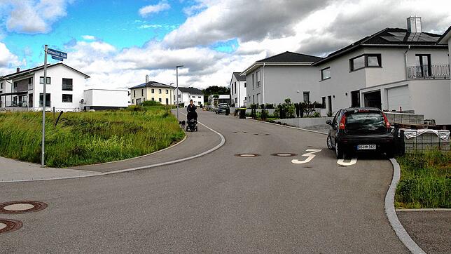 In der Bannewitzer Straße sind noch etliche Bauplätze frei. Fotos: Dagobert Maier
