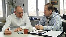 Frank Schädler (links) und Thomas Keck über den Ball des Sports am 20. April: "Der Abend soll ein Abend für den Konstanzer Sport sein. ...