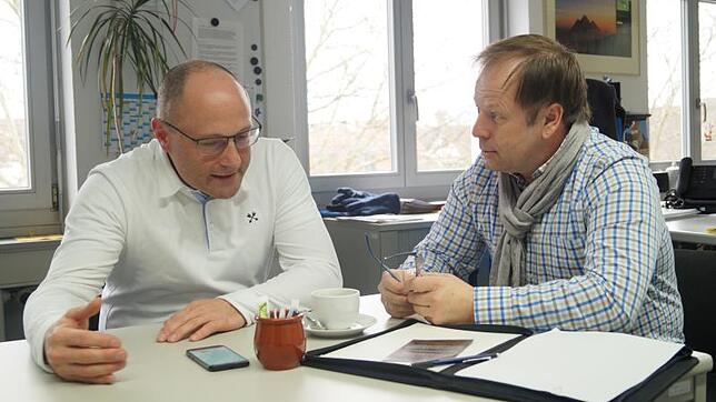 Frank Schädler (links) und Thomas Keck über den Ball des Sports am 20. April: "Der Abend soll ein Abend für den Konstanzer Sport sein. ...