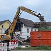 Die Reste des Gasthaus Kreuz am Freitag, 15. September.