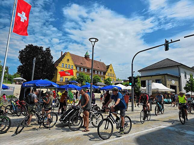 Bild 11: Bilder von 20. Slow-up am Hochrhein