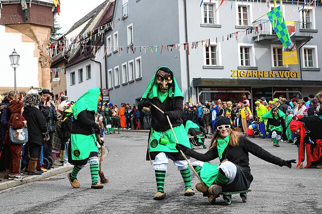 Bild 17: Beim großen Umzug Löffingen steppte der Bär