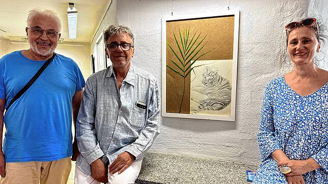 Freuen sich über die fruchtbare Kooperation: Christiana Dessecker, Überlinger Dozentin der Jugendkunstschule, und Wilfried Zimmermann ...