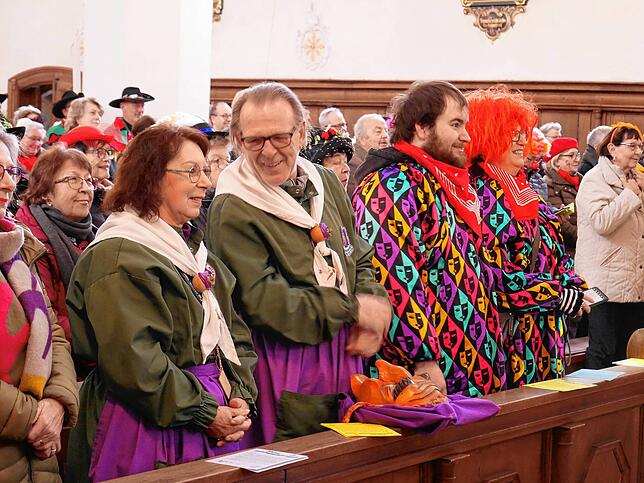 Zahlreiche Besucher waren zum Narrengottesdienst gekommen.