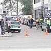 Polizei und Zoll in der Cesar-Stünzi-Straße.