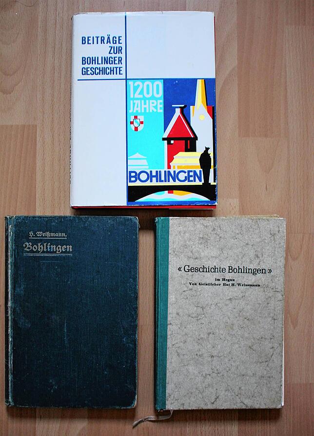 Drei Bücher über die Geschichte des Dorfes Bohlingen sind bislang erschienen, das letzte Buch zur 1200-Jahr-Feier ist teilweise noch ...