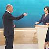 Olaf Scholz und Armin Laschet im Schlagabtausch beim Triell am Sonntagabend im Fernsehen der Öffentlich-rechtlichen.
