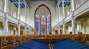 Die evangelische Lorenzkirche in St. Georgen wird von den Sparmaßnahmen der evangelischen Landeskirche nicht tangiert. Das prächtige ...