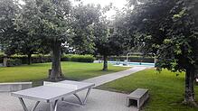 Als Idyll mit schattenspendenden Bäumen zeigt sich nicht nur das Freibad Waldshut, sondern auch die Schwimmanlage im schweizerischen ...