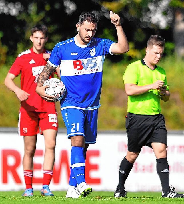 Auf ihn ist Verlass: Davide Di Lionardo erzielte beim 2:4 des FC Erzingen beim VfR Bad Bellingen bereits seinen fünften Saisontreffer.