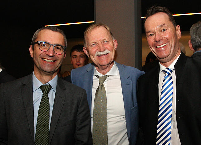 Konstanzer unter sich: Martin Bantle, Chef der gleichnamigen Regionaldirektion der Zurich Versicherungen, Peter Lang von der Dr. ...