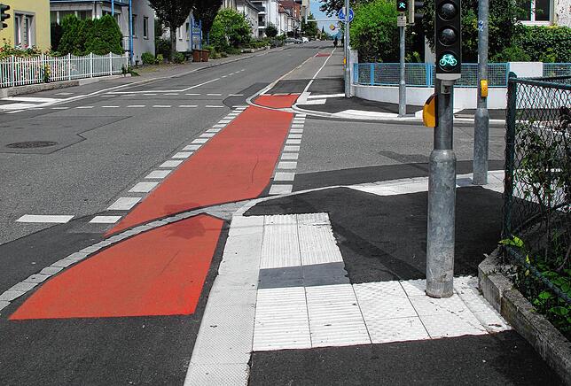 Die Kreuzung Erzberger-/Alemannenstraße.