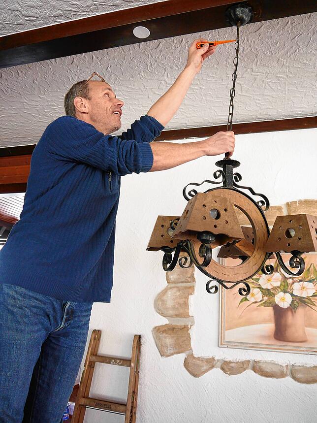 Viel Arbeit hat Klaus Maier in die Renovierungsarbeiten der Schlossbergstuben gesteckt.
