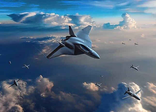 Der Eurofighter-Nachfolger FCAS. Die Feuerleitelektronik (Combat Cloud) stammt aus Immenstaad.