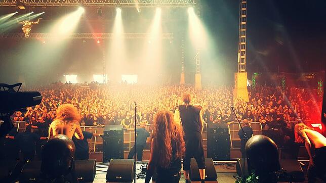 Unser Bild zeigt die Band Imperium Dekadenz bei ihrem Auftritt beim Wacken-Festival 2017. Bild: Imperium Dekadenz
