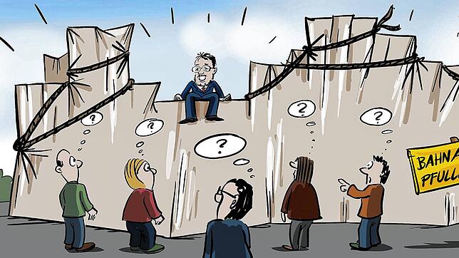 Die Christo-Verhüllung auf dem Bahnareal wird fallen, der Kaufvertrag ist unter Dach und Fach.
